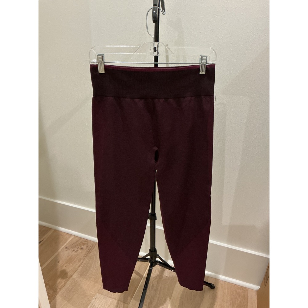 Pink Victoria's Secret Seamless High Waist Leggings Burgundy Maroon Large